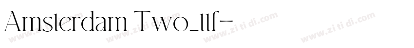 Amsterdam Two_ttf字体转换